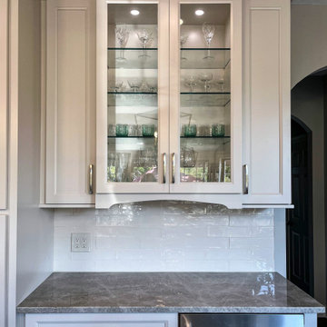 Custom White and Wood Contemporary Kitchen