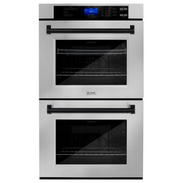 ZLINE 30" Autograph Edition Double Wall Oven With Self Clean and True Convection, Matte Black
