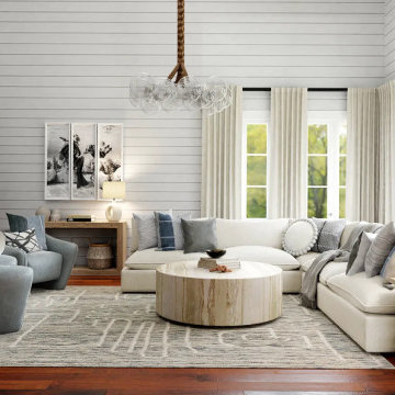 Bright Modern Coastal Living Room