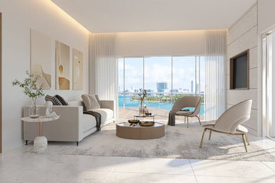 Aurora Home Interiors - Kitchen, Living and Bedroom Rendering