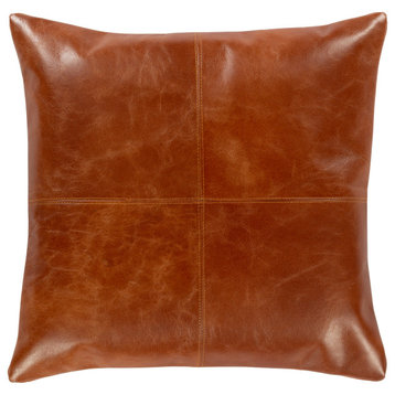 Barrington Pillow, Camel, 18"x18", Cover Only