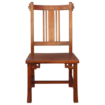 Quality Handmade Brown Color Solid Wood Bar Back Simple Design Chair hn165