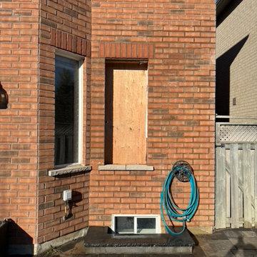 Window Alteration Masonry Brick Repair
