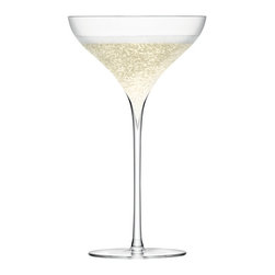 LSA Savoy Champagne Saucer Clear - Set of 2 - Wine Glasses