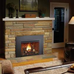 Lopi by Travis Industries - FireplaceX 430 GreenSmart with Remote Gas Insert - Indoor Fireplaces