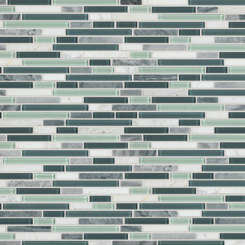 Shaw CS35X Awesome Mix Linear Mosaic - 11-15/16" x 11-15/16" - Waterfall
