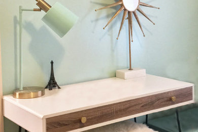Inspiration for a coastal home design remodel in Phoenix