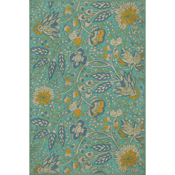 Williamsburg - Garden Gate - There is Another Sky 24x36 Vintage Vinyl Floorcloth