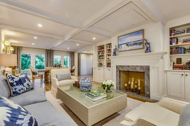 Living room - traditional living room idea in New York