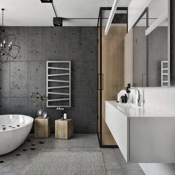 Modern loft interior in Kaunas