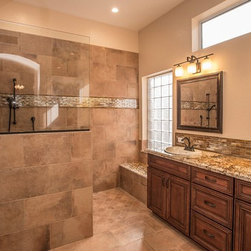 Rustic and Modern Bath