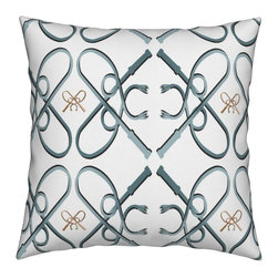 Small Blue Crop Throw Pillow - Decorative Pillows