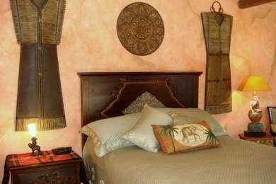 Example of a zen bedroom design in Los Angeles