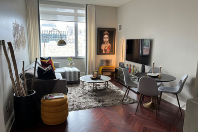 Living room - living room idea in Boston