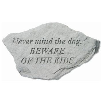 "Never Mind The Dog, Beware" Memorial Pet Stone