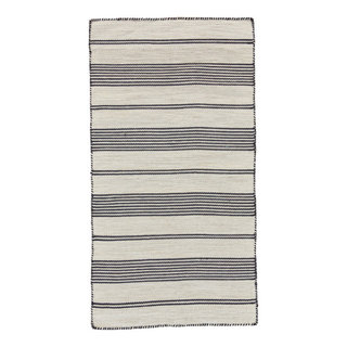 Weave & Wander Granberg Eco-Friendly PET Rug 8x11 Black