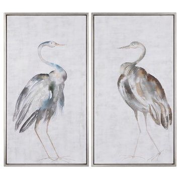Summer Birds Framed Art, 2-Piece Set