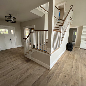 Rubio Monocoat Oil application on Sawyer Mason wide plank flooring