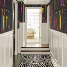 Wallpapered ceiling
