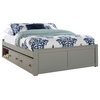 Hillsdale Pulse Wood Full Platform Bed With Storage