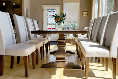 Trendy dining room photo in Portland