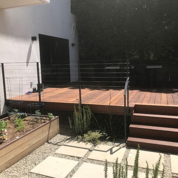 IPE deck with Iron cable railing