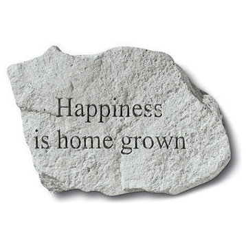 "Happiness is Home Grown" Garden Stone