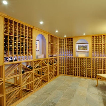 West Coast Wine Cellar in California Redwood