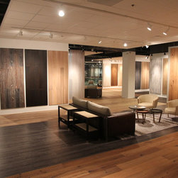 Commercial new construction - Pacific Design Center (West Hollywood) - Hardwood Flooring