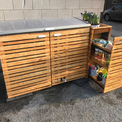 Garbage Storage/Planter/Medium Security Outdoor Locker/Horizontal Slat - Products