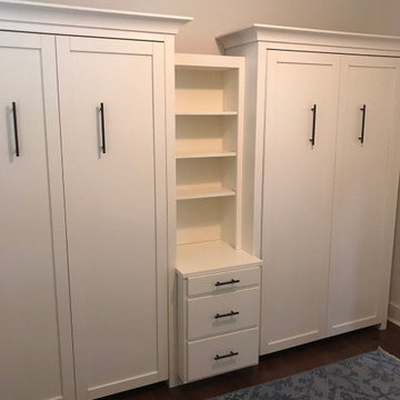 Custom Built Vertical Twin Murphy Bed Set - Guest Bedroom - Children's Bedroom