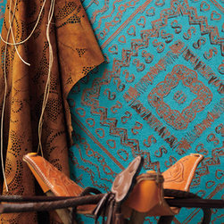 Elitis Cuirs Leather Casablanca - Wallpaper