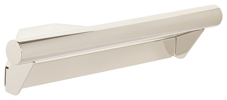 Lifestyle and Wellness Corner Shower Shelf With 14" Handle, Polished Stainless