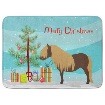 Caroline's Treasures Shetland Pony Horse Christmas Floor Mat