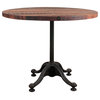 Pedro Reclaimed Wood Industrial 24" Round Dining Bistro Table