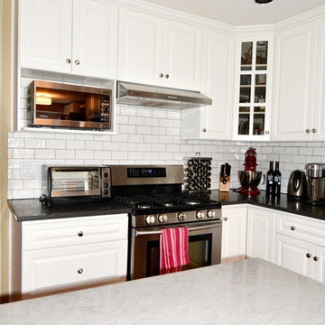 Low Cost Kitchen Makeover - Painted Cabinets