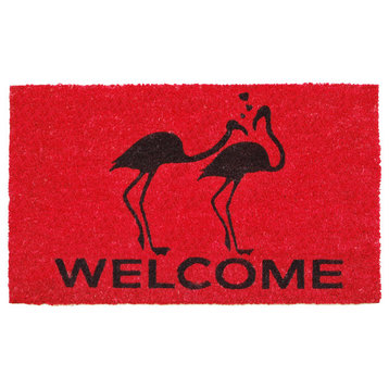 Flamingo Welcome Doormat
