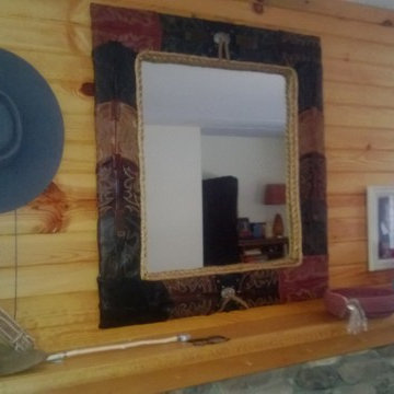 Western Cowboy Mirrors and Ranch Rope Bowls