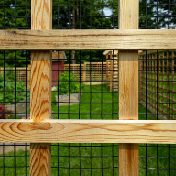 Cedar Garden Fence and Arbor