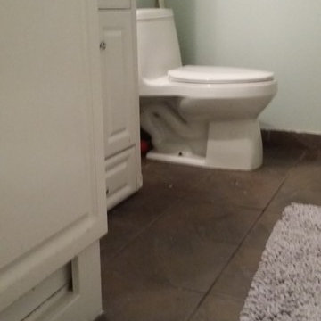 New Bathroom Demo and Tile Install