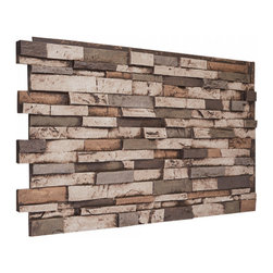 147-EVEREST DEEP SLATE STACKED WALL PANEL - 24"H - Wall Panels