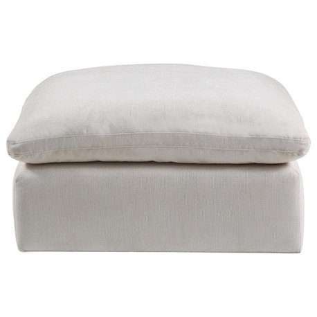 ACME Naveen Modular Ottoman, Ivory Linen