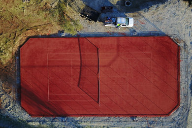 Gorgeous Synthetic Clay Tennis Court