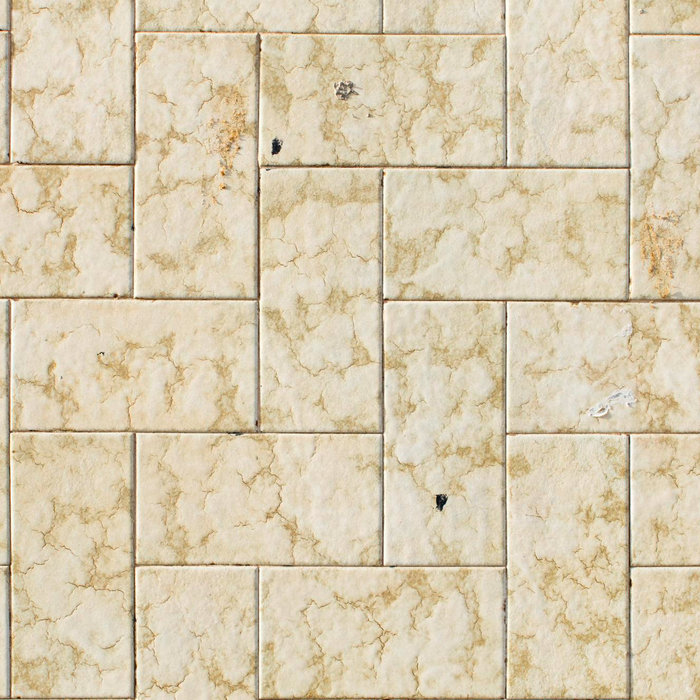 Basket-Weave Marble Tiles