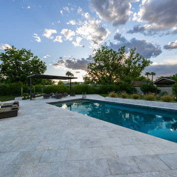Mid-Century Modern Landscape Escape in Arcadia Pool, Outdoor Bar & Lush Front