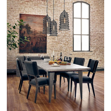 Jax Oak Wood Upholstered Dining Chair Set Of 2