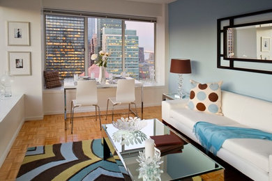 Example of a trendy living room design in San Francisco