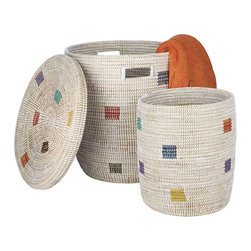 Colorblock Swahili Baskets, Set of 2 - Products