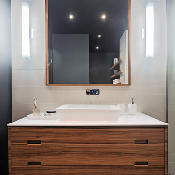 Black Modern Bathroom, Salle de bain moderne noire