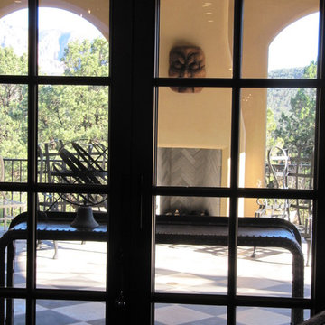 Patio layout showcasing our unique stone elements in architectural settings.